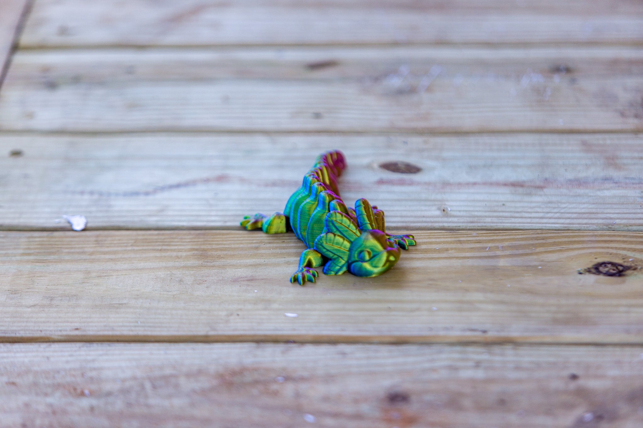 Articulated Axolotl – Color-Shifting 3D Printed Desk Pet – Fidget Toy, Amphibian Lover Gift, Cute Creature Collectible
