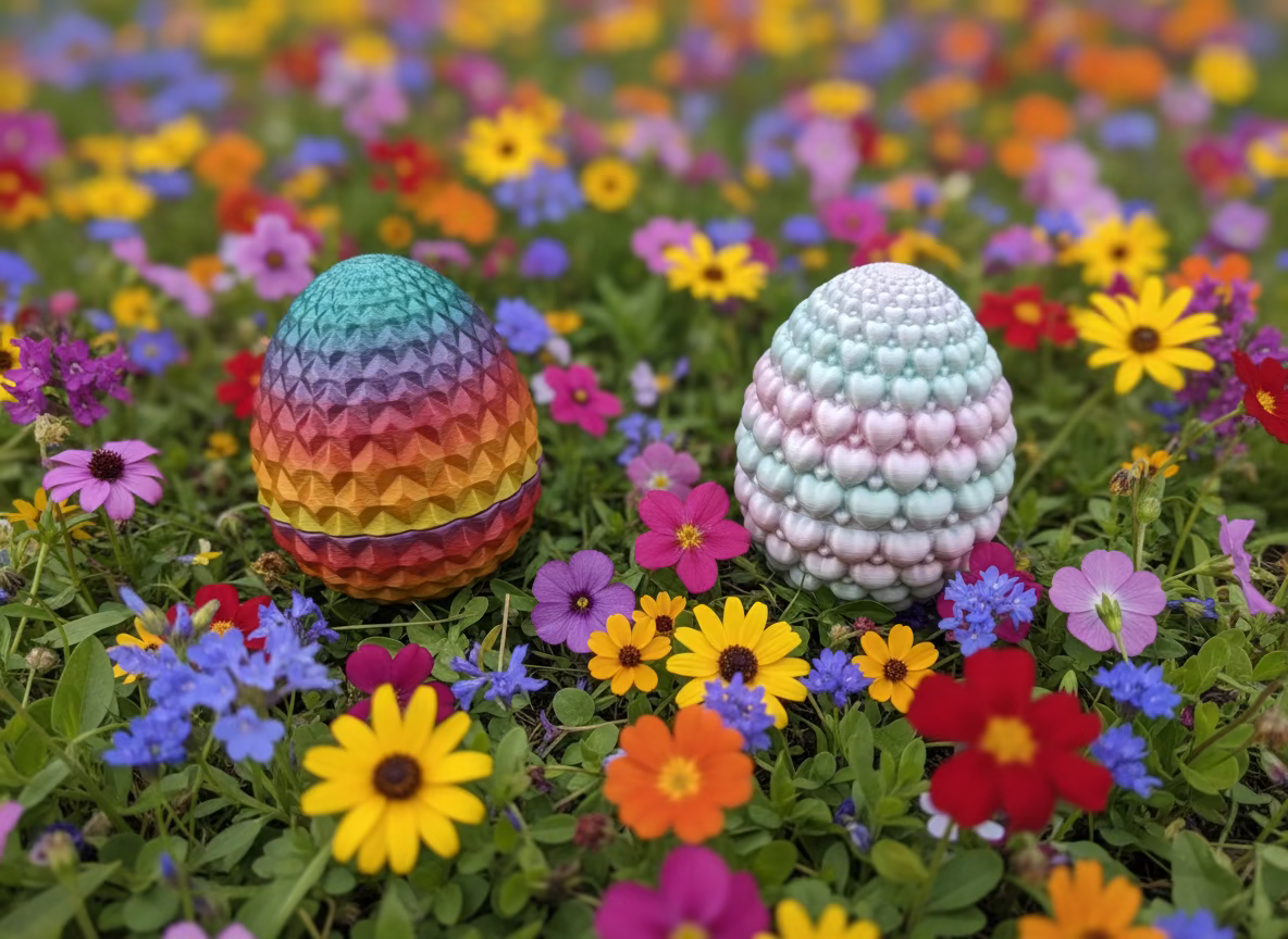 Multicolor surprise egg
