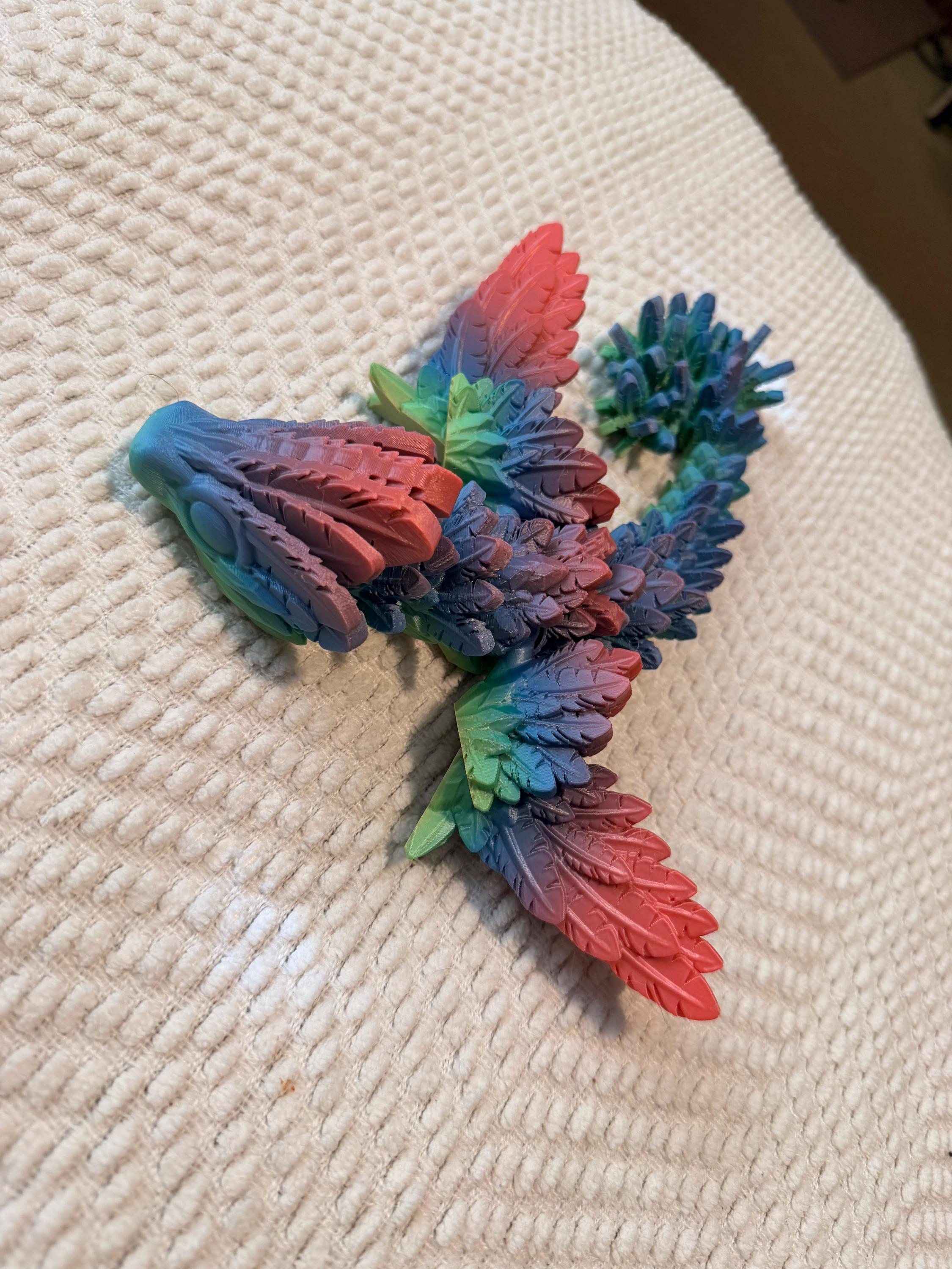Multicolor Feather Dragon